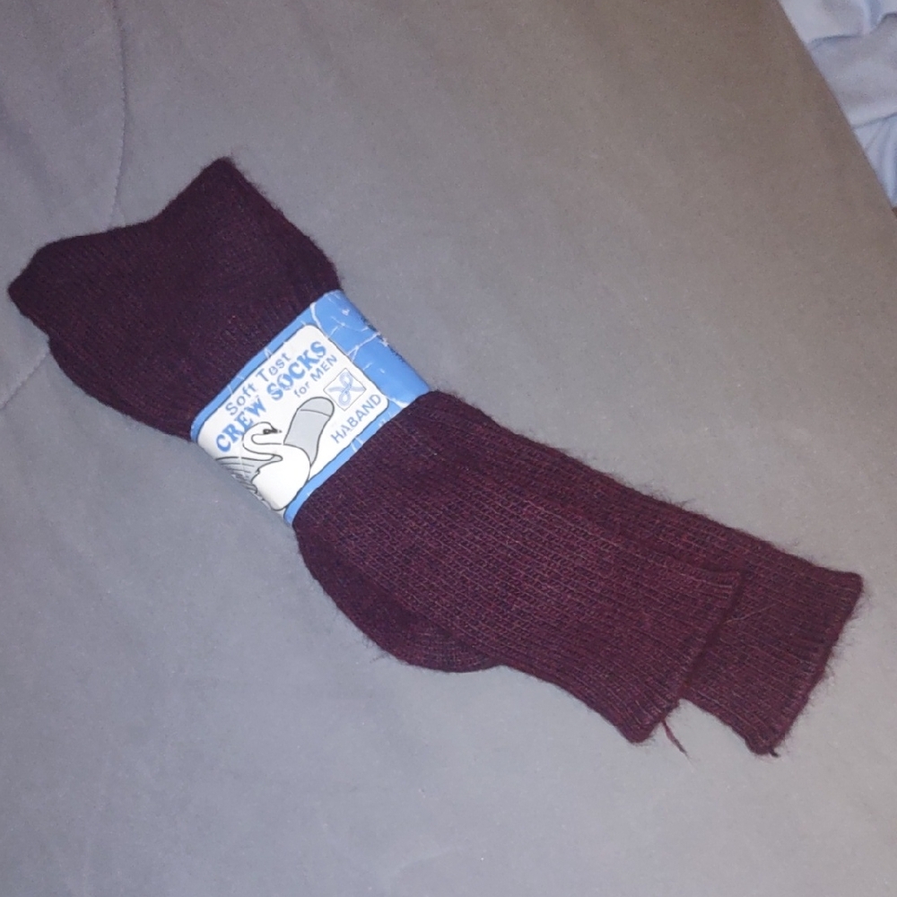 Haband Maroon Soft Knit Socks
